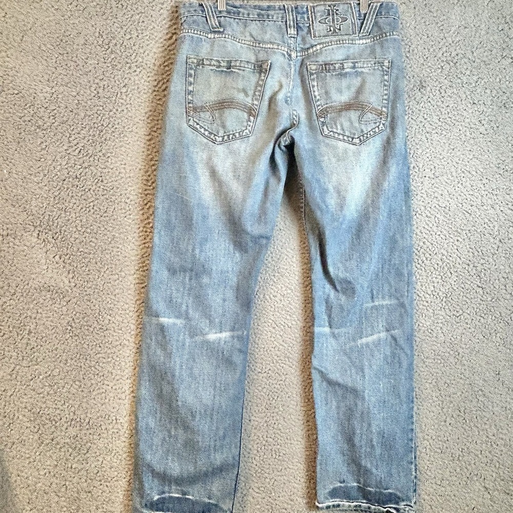 Iron Co. Denim Jeans Men's Size 34x31 Blue Regular Fit Straight Leg Baggy Skater